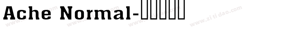 Ache Normal字体转换